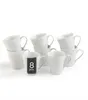 Kaffeetassen - 300 ml - Weiß - Porzellan - 8er Set Produktbild-Vorschau 1