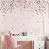 Eleganter Blumen-Wandsticker – Vinyl-Wandsticker in Weiß, Produktbild-Vorschau 3
