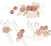 Haarkamm Hochzeit Braut Haarschmuck, Blumenhaarschmuck Produktbild-Vorschau 1