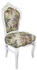 Casa Padrino Barock Esszimmer Stuhl Blumen Muster / Antik Produktbild-Vorschau 2