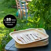 Moritz & Moritz Palmblatt 75tlg Geschirrset Eckig 25x25cm Produktbild-Vorschau 3
