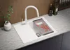 PRIMAGRAN Granitspüle Weiß 62x50cm, Spülbecken 1 Becken + Produktbild-Vorschau 3