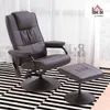 Sillón reclinable HOMCOM con reposapiés, sillón giratorio Vista previa de la imagen del producto 2