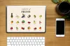 MuchoWow® Laptop Aufkleber Sticker Cover Obst - Küche - Produktbild-Vorschau 2