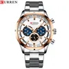 A product shot of a men's wristwatch against a white background. Produktbild-Vorschau