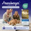 A family and their dog are posing on a mattress, with various marketing badges and text overlays. Náhled obrázku produktu