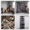 Scaffale metallico stretto color antracite: JOHNNY, 1800 x Anteprima dell’immagine prodotto 8