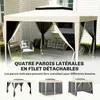 Outsunny Tonnelle barnum de jardin 3L x 3l m avec 4 Voir les images du produit 7