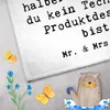 Mr. & Mrs. Panda Handtuch Technischer Produktdesigner Herz Produktbild-Vorschau 3