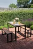 Gartenmöbel-Set GARDIVA, Tisch 118x58x75,5 cm, 2x Bank Produktbild-Vorschau 5
