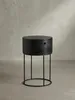 Nachttisch rund mit Schublade Mango Massivholz | Produktbild-Vorschau 1
