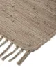 carpetfine Flickenteppich Kelim Chindi Uni Taupe 60x90 cm, Produktbild-Vorschau 7