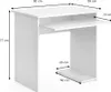 Vicco Biurko Nick, 80 x 58 cm, Biały Podgląd zdjęcia produktu 3