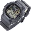 A close-up, angled shot of a gray digital Casio watch with a black band, displayed against a white background. Voir les images du produit