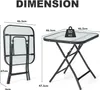 KOMFOTTEU Gartentisch quadratisch, Beistelltisch klappbar, Produktbild-Vorschau 7