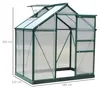 Outsunny Gewächshaus Aluminium Treibhaus mit Dachfenster Produktbild-Vorschau 3