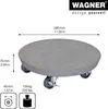 WAGNER Pflanzenroller STONE Ø 28 x 7,5 cm, außen & innen, Produktbild-Vorschau 2