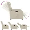 vidaXL Relaxsessel Elektrisch Creme Kunstleder Produktbild-Vorschau 6