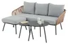 Gartenlounge MYKONOS, braun/grau - Balkon Lounge Sofa mit Produktbild-Vorschau 9