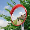 Wiltec Verkehrsspiegel 30 cm konvex mit Schutzhaube Orange, Produktbild-Vorschau 2