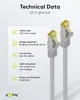 Goobay RJ45 Patch Cord CAT 6A S/FTP (PiMF), 500 MHz, con Anteprima dell’immagine prodotto 9