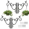 Jayseuw Blumenhaken 4er Wandhaken Blumenampel 300x260mm Produktbild-Vorschau 1