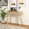 COSTWAY rattanowa konsola z wysuwaną szufladą, stolik Podgląd zdjęcia produktu 3