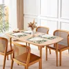 Boho-Tischsets 45x30 cm Leinen Blumen Abwischbar Set 4 Produktbild-Vorschau 5