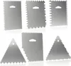 com-four® 6-teiliges Teigschaber-Set - Tortenspachtel aus Produktbild-Vorschau 1