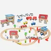 Holzeisenbahn Eisenbahn Kinder Zug Spielzeug 89 Teile mit Produktbild-Vorschau 10