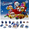 A collage of a Paw Patrol themed Christmas advent calendar and various small toys. Produktbild-Vorschau