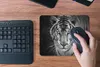 MuchoWow® Mauspad Mousepad Tiere - Tiger - Schwarz und weiß Produktbild-Vorschau 4