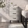 Nachttisch Betongrau 40x40x66 cm Holzwerkstoff Produktbild-Vorschau 7