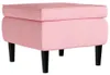 vidaXL Ohrensessel mit Hocker Rosa Samt Produktbild-Vorschau 5