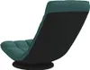 A dark green floor chair with a black base, shown from a rear-diagonal angle against a white background. Produktbild-Vorschau