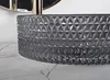 rea Waschbecken Schwarz Rund Glas Cristal, Ø35,5cm, Höhe Produktbild-Vorschau 6