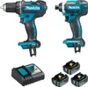 Kit 2 Outils 18v 3x3ah Perceuse Visseuse + Visseuse à Choc Voir les images du produit 1