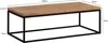WOHNLING Couchtisch 120x60x40 cm Akazie Massivholz Metall Produktbild-Vorschau 3