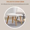 MODFU Fauteuil à Bascule Blanc avec Repose-Pieds et Voir les images du produit 7