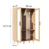 Armoire à 2 portes 80 x 141,5 x 46 cm Armoire pour enfant Voir les images du produit 5
