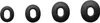 Four black rings of varying sizes are displayed in a row against a white background. Podgląd zdjęcia produktu