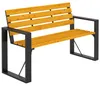 Outsunny Gartenbank 2-Sitzer Wetterfest Holzbank mit Produktbild-Vorschau 1