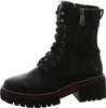A black women's boot with laces and a zipper. Produktbild-Vorschau