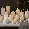 LED Stumpenkerze Flamme - Echtwachs - warmweiße 3D Flamme - Produktbild-Vorschau 5