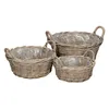 Pflanzkorb FARMER grau braun D26cm Kooboo Rattan Rattankorb Produktbild-Vorschau 3