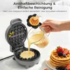 YASHE Mini-Waffeleisen ABW59C, 550 W, 10 cm, Antihaft, Produktbild-Vorschau 2