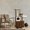 Relaxdays Škrabadlo s toaletou pre mačky, rozmery 128 x 95 Náhľad obrázku produktu 3