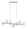 Hängeleuchte Metall Rauchglas H: max. 156 cm Beige Cognac Produktbild-Vorschau 1