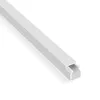 A white cable channel is shown against a white background. Produktbild-Vorschau