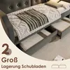 Flieks rozkládací čalouněná postel 90x200 cm s USB a Náhled obrázku produktu 6